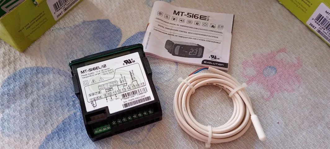 Controlador De Temperatura Mt 516e L 12v 24v Full Gauge - Foto 6
