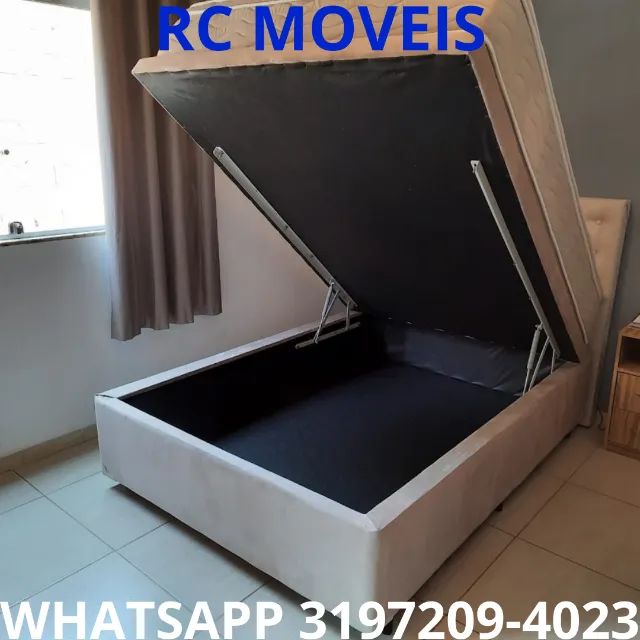 Cama Box Baú Casal Inteiriço 1.38x1.88 - Alta Qualidade e Design Moderno