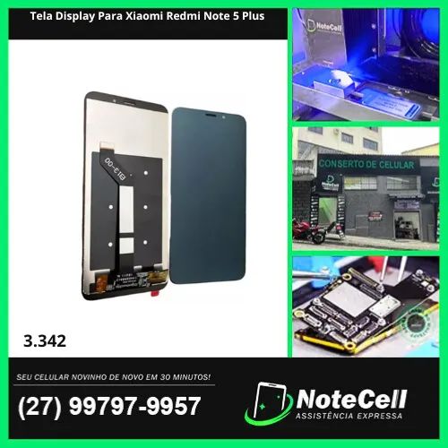 Tela Display Para Xiaomi Redmi Note 5 Plus- Instalação Expressa Em 30 Minutos!