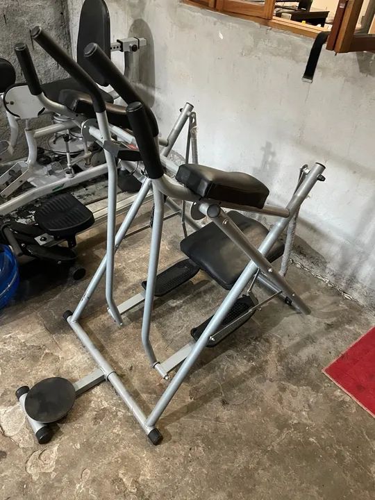 Simulador de caminhada, cadeirinha abdominal e twister 3 em 1