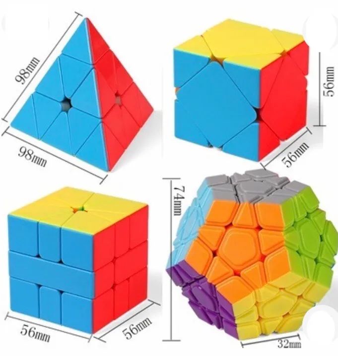 Cubos Mágicos Profissional - MoYu com 4 cubos - Foto 3