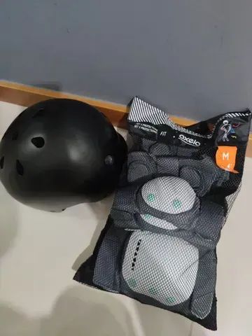 Patins Traxart + Kit de Proteção Oxelo #Pouco Usado - Foto 4