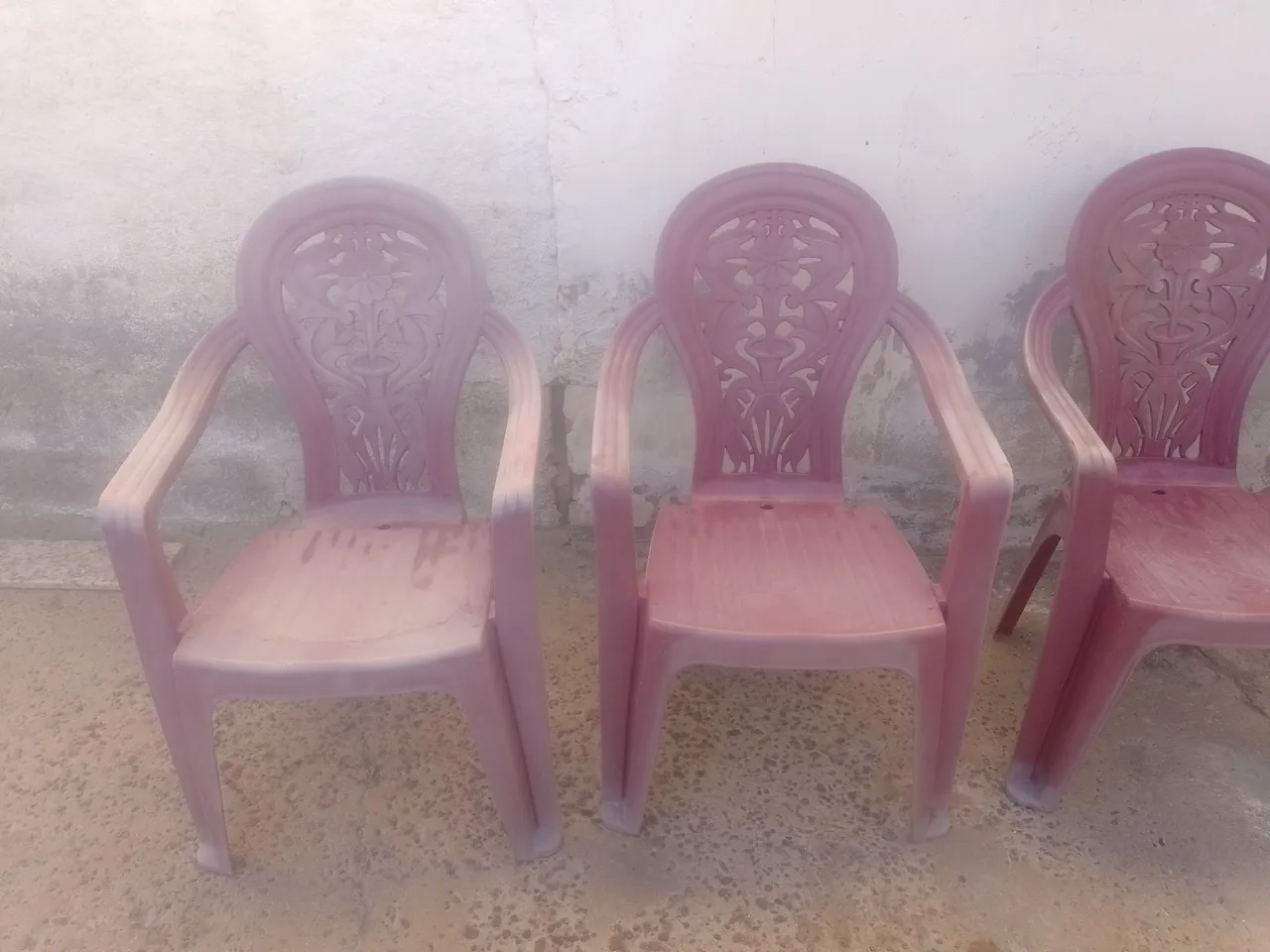 Cadeiras de Jardim Roxa- Design Clássico