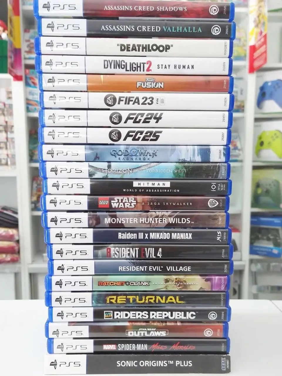 Super estoque de jogos Seminovos ps5