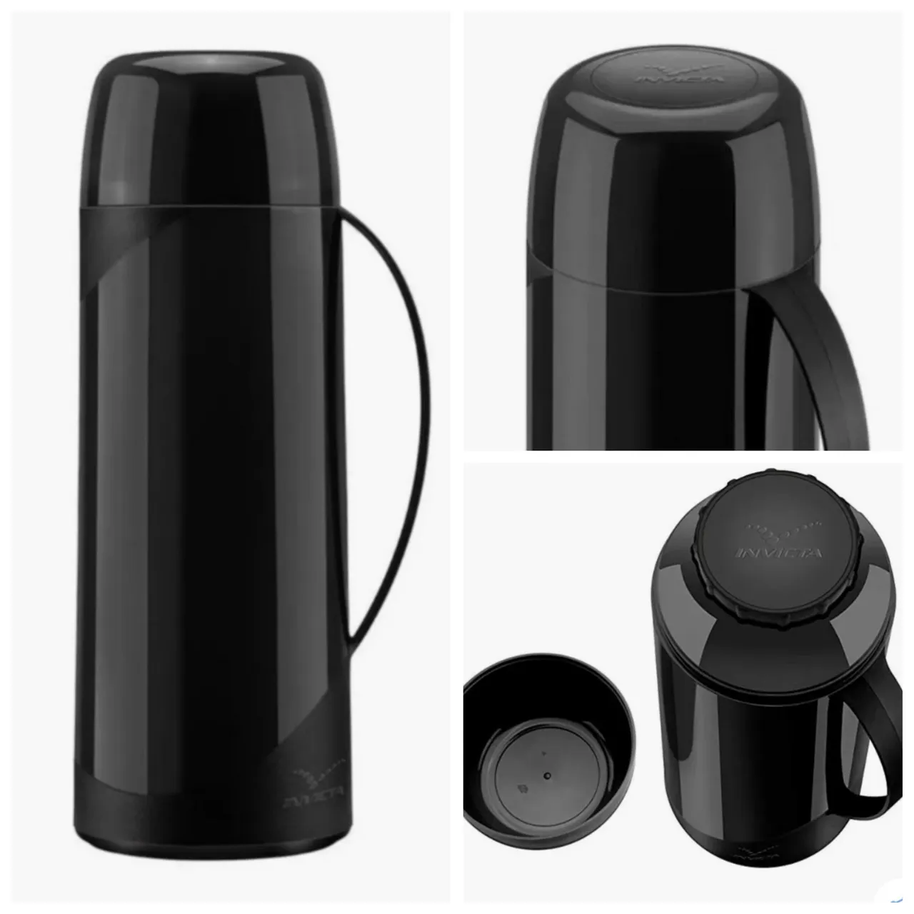 Garrafa Térmica Invicta - Preto