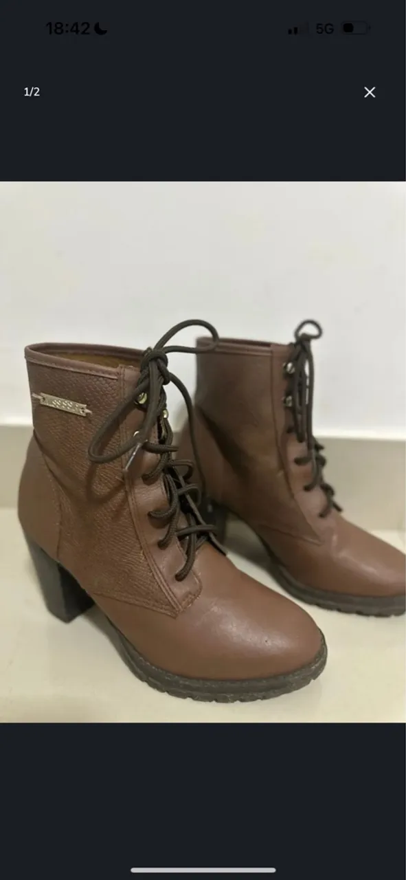 Botas de Couro Marrom Dakota 