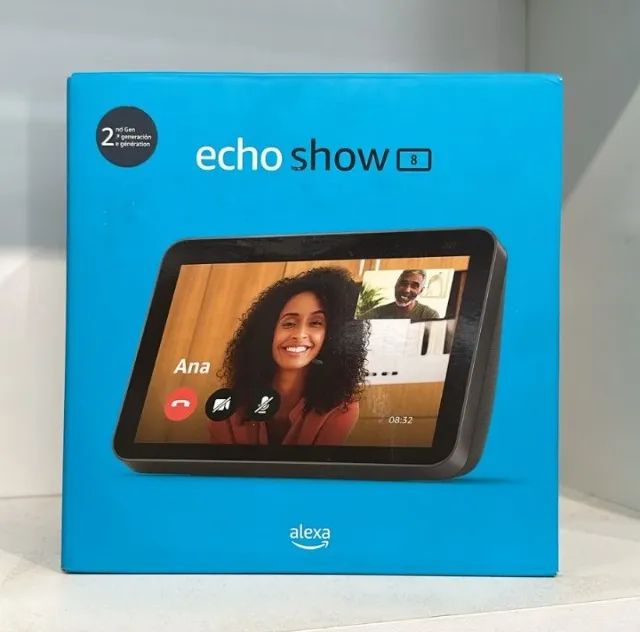 Echo Show 8 (2ª Geração): Tela Inteligente HD de 8" com Alexa e câmera de 13 MP