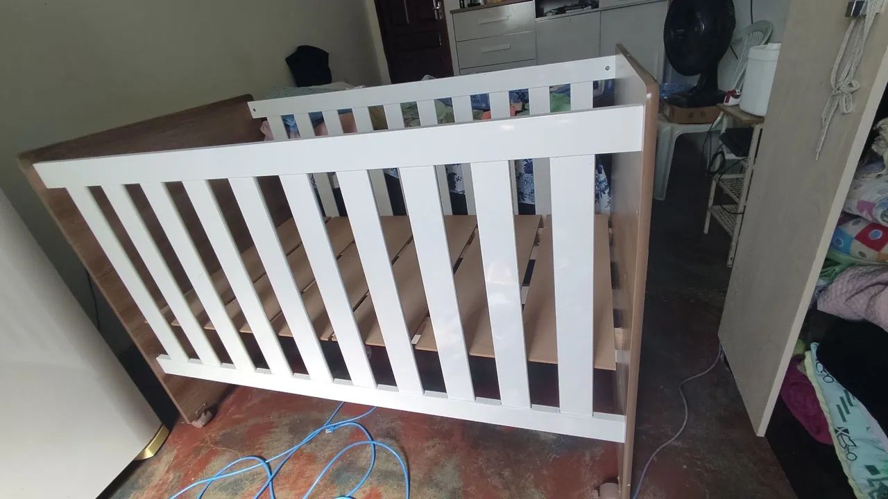 Berço Americano de Bebê Branco - Foto 2