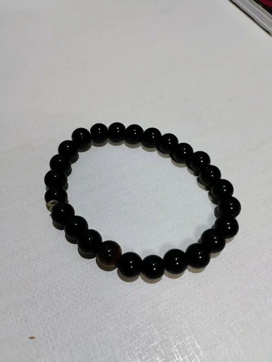 Pulseira de pedras Ônix e Olho de Tigre - Foto 3