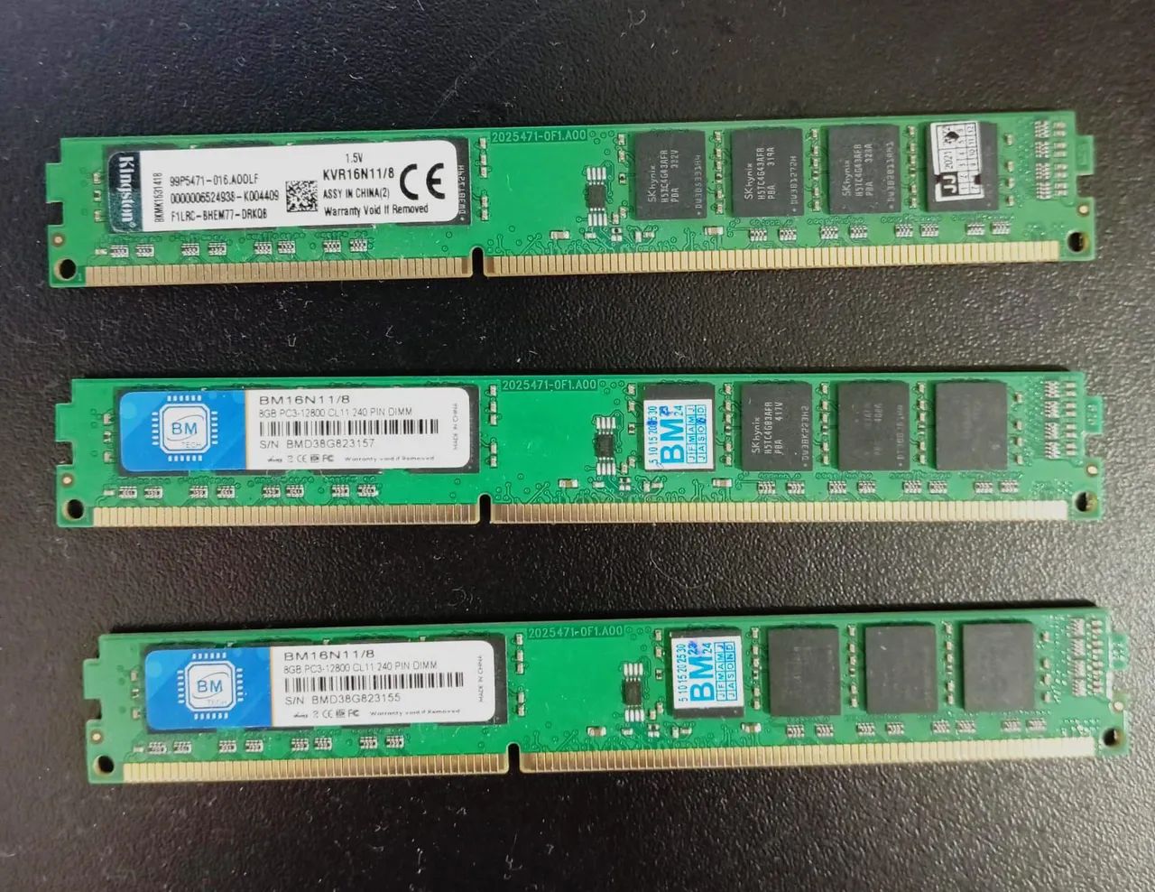 3 Memória RAM  8GB DDR3 1600MHz