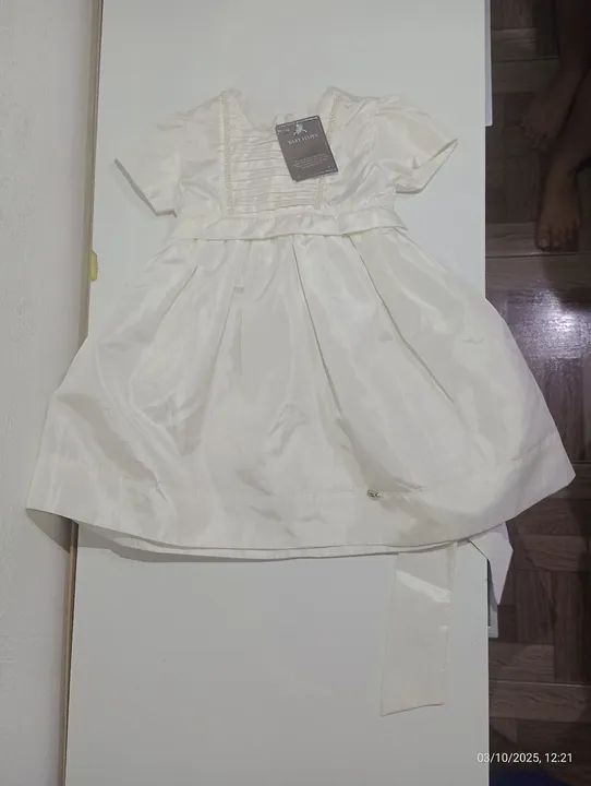 Vestido branco para bebê - Novo - Foto 4