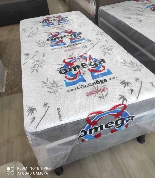 Cama Box Solteiro Conjugada Molas Ensacadas R$499,99 