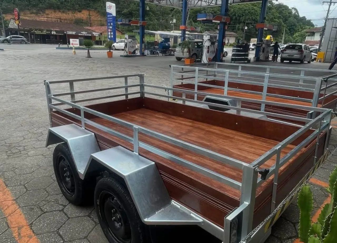 #*CARRETINHA DUPLO EIXO 2.50C x1.40L*#  - Foto 2