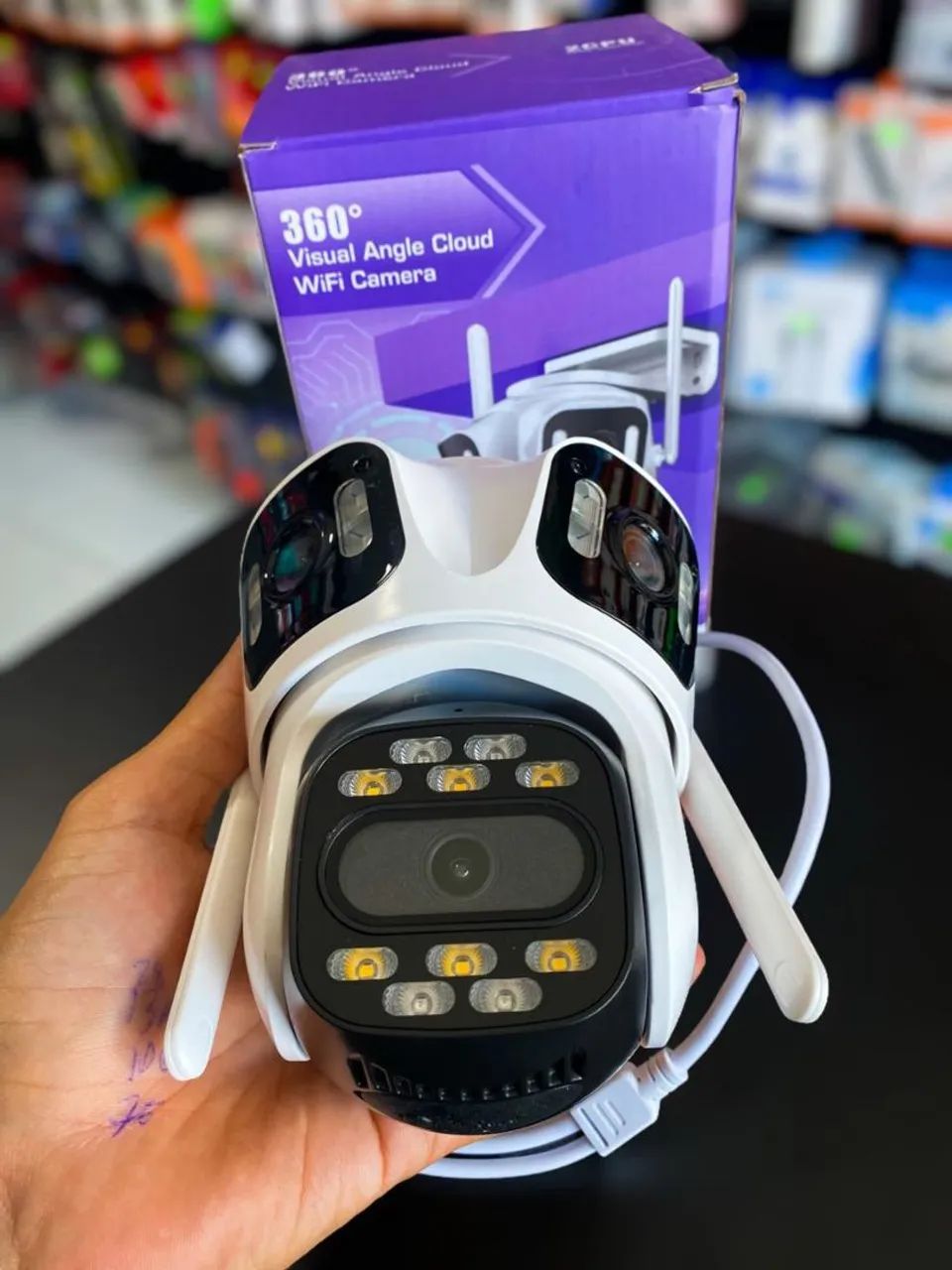 CÂMERA WIFI 3 LENTES EXTERNA A PROVA D?ÁGUA 360 - Foto 2