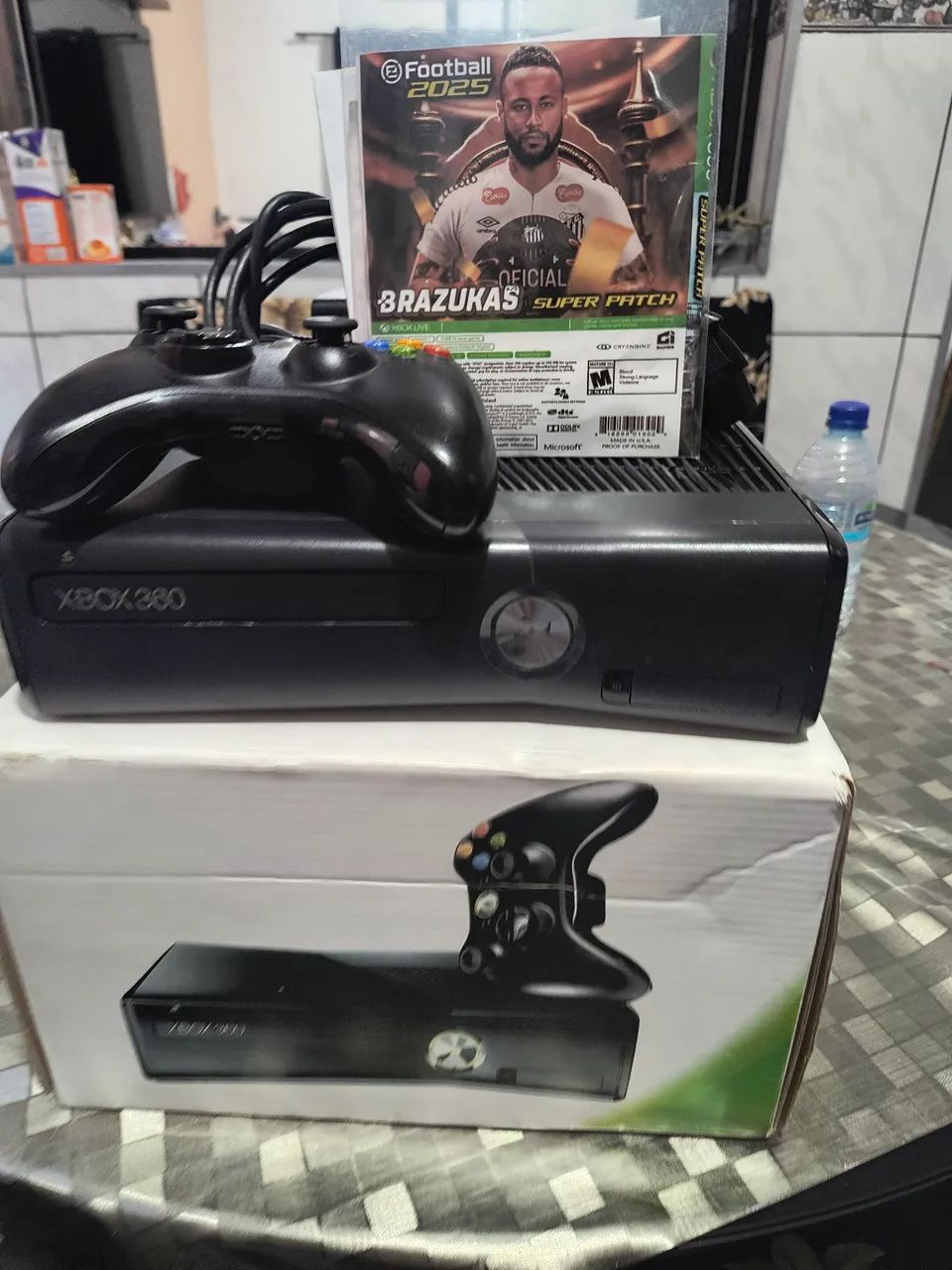 vendo Xbox 360 desbloqueado controle original cabo HDMI acompanha 7 jogos  em ótimo estado - Foto 3