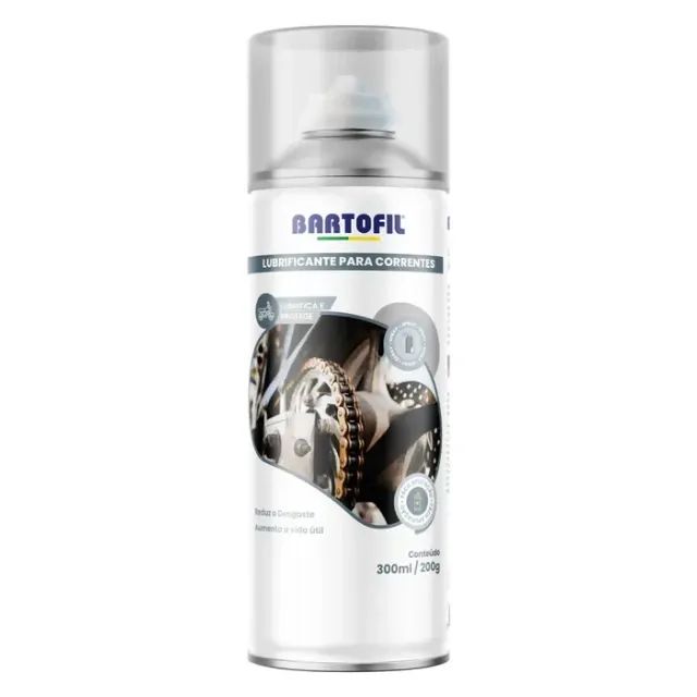 Spray Lubrificante Corrente Moto 300ml - Bartofil