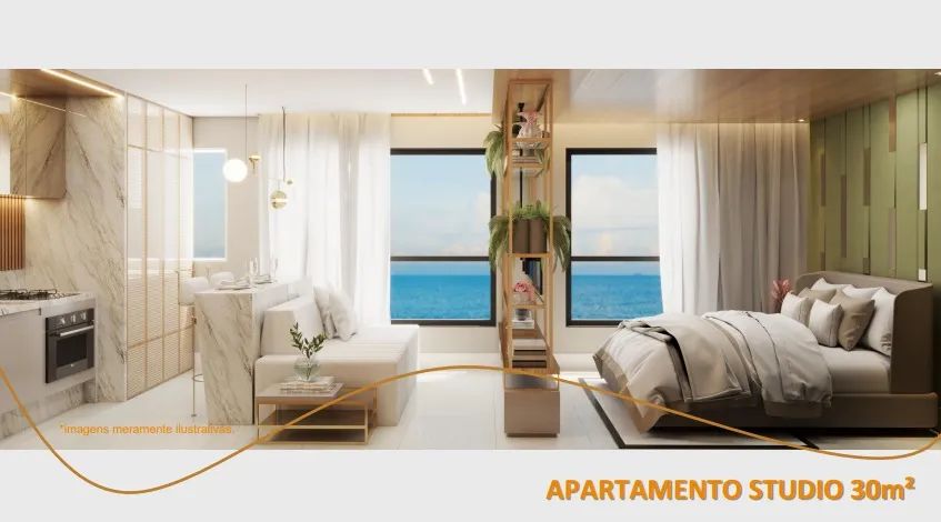 Ultima unidade: Studio para venda tem 30 m² com 1 quarto em Piedade - Jaboatão dos Guarara - Foto 4