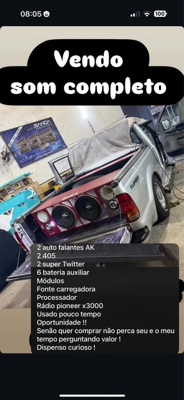 Som automotivo completo para caminhonete  - Foto 2