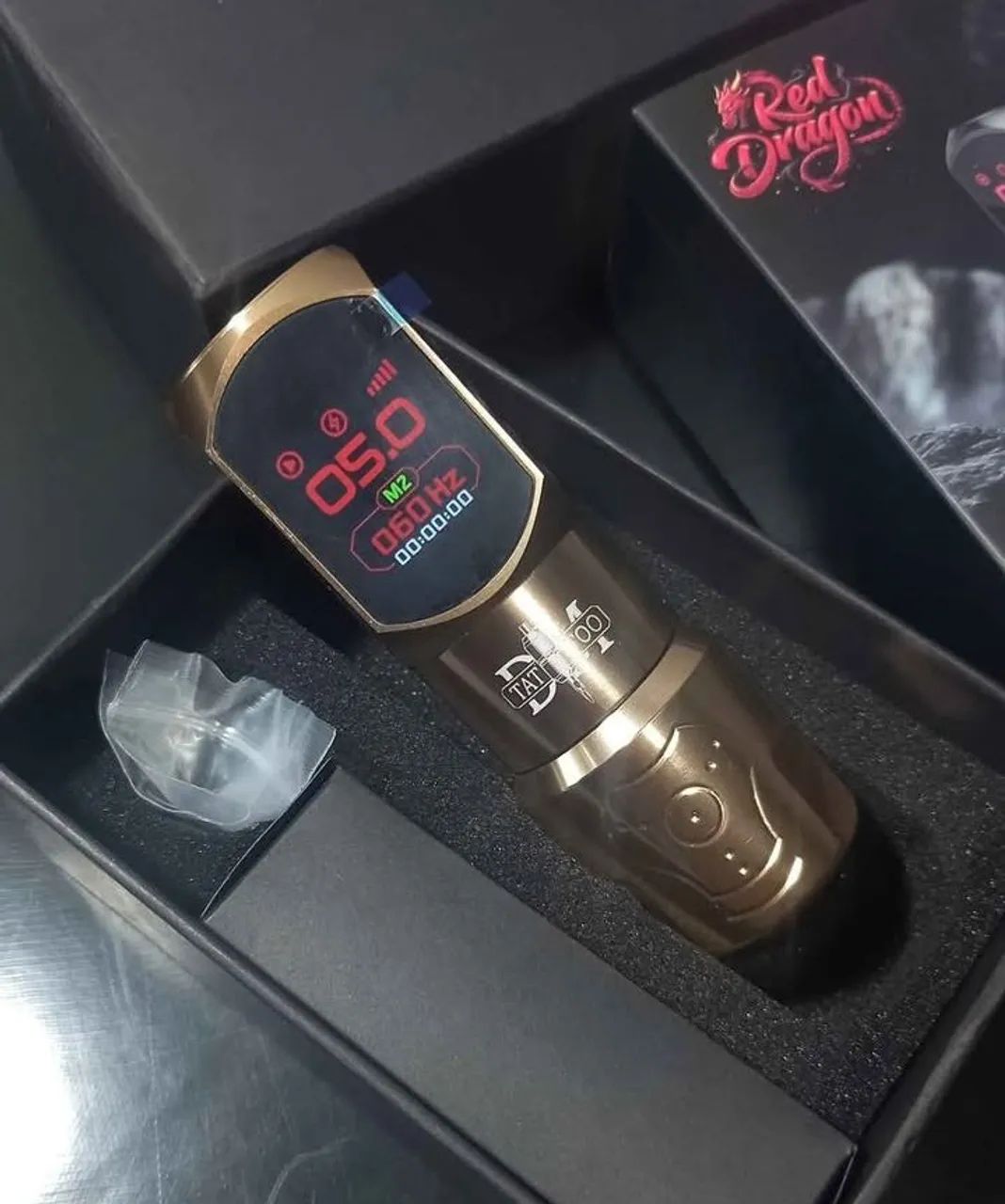 MÁQUINA PEN TATTOO - DM RED DRAGON (LANÇAMENTO 2025)