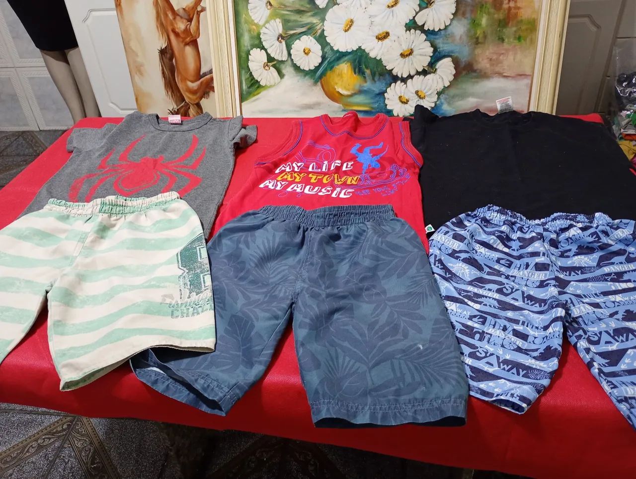 Roupa infantil  Tam 6 e 8  lote com 43 peça  tem alguma peça com avaria  - Foto 5