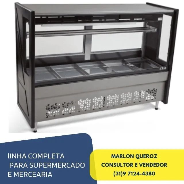 Balcão de Açougue 1,75M com Tendal Polar