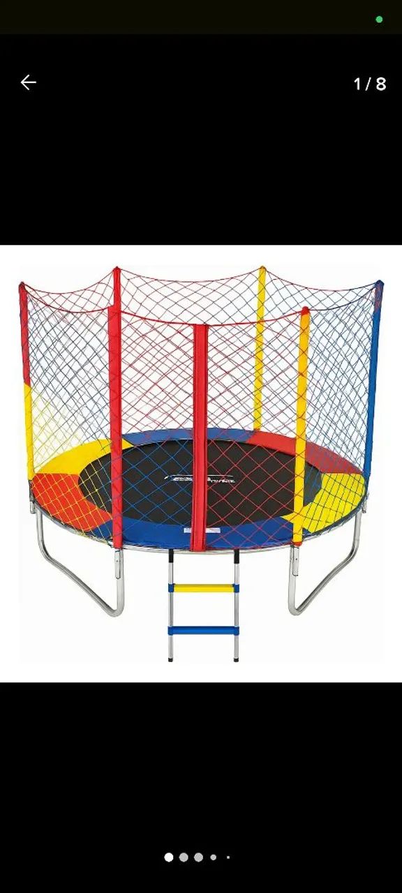 Cama Elástica com Rede de Proteção