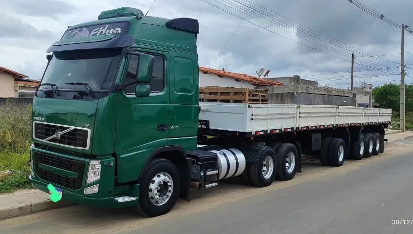 CONJUNTO: VOLVO FH 440 E CARRRETA FACCHINI 4 EIXOS  - Foto 2