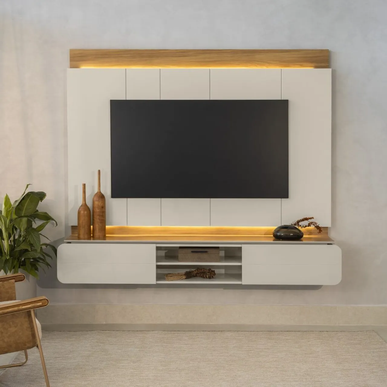 Painel Home Zurique até 75" - Entrega Rápida