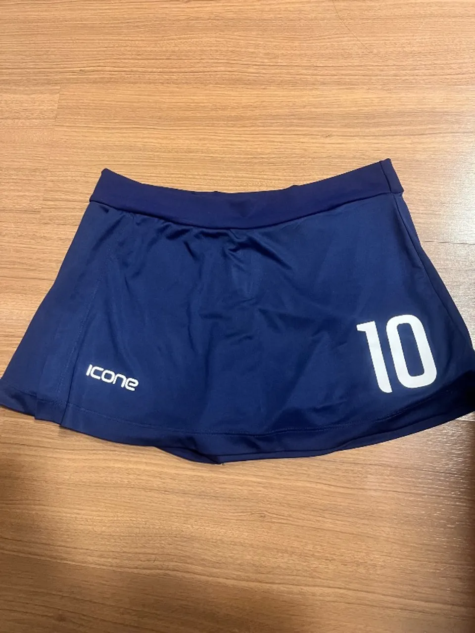 Short e saia fitness azul marinho