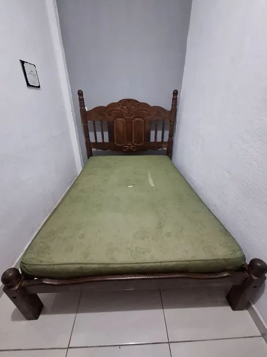 Cama de Sucupira Casal + colchão - Foto 4