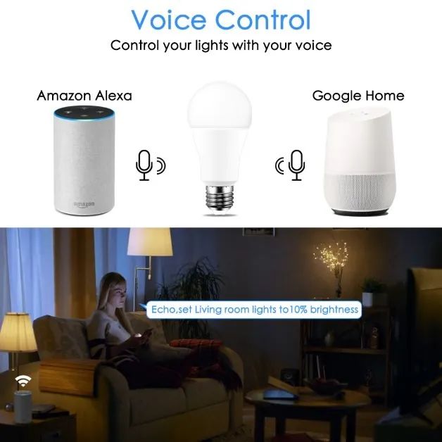 Lâmpada Smart Led 15w Rgb Inteligente Wifi Google Alexa - Foto 2