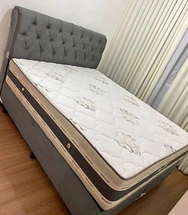 Cama Box Casal com Cabeceira