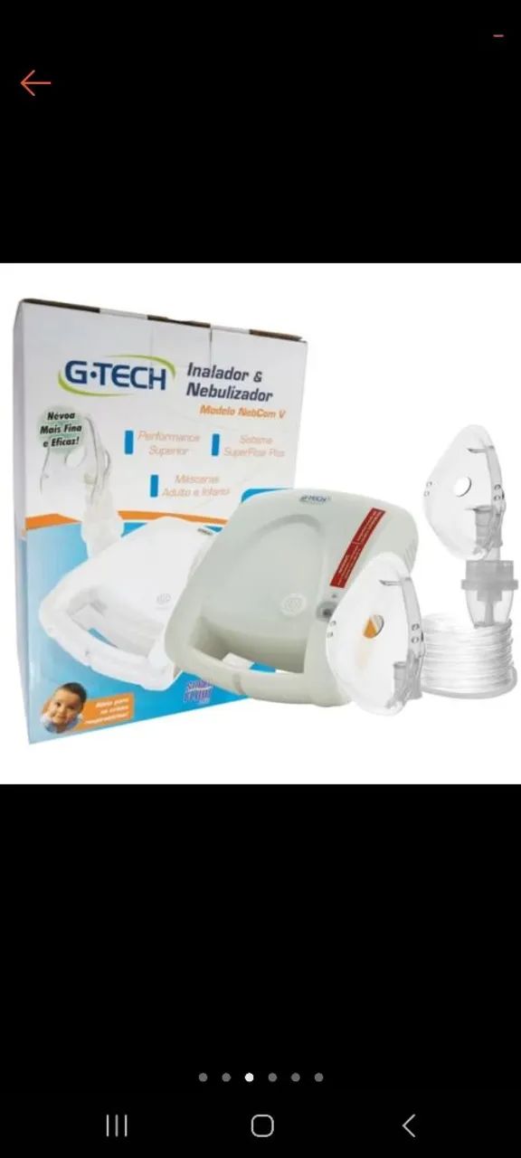 Inalador e Nebulizador G-Tech NetCom V