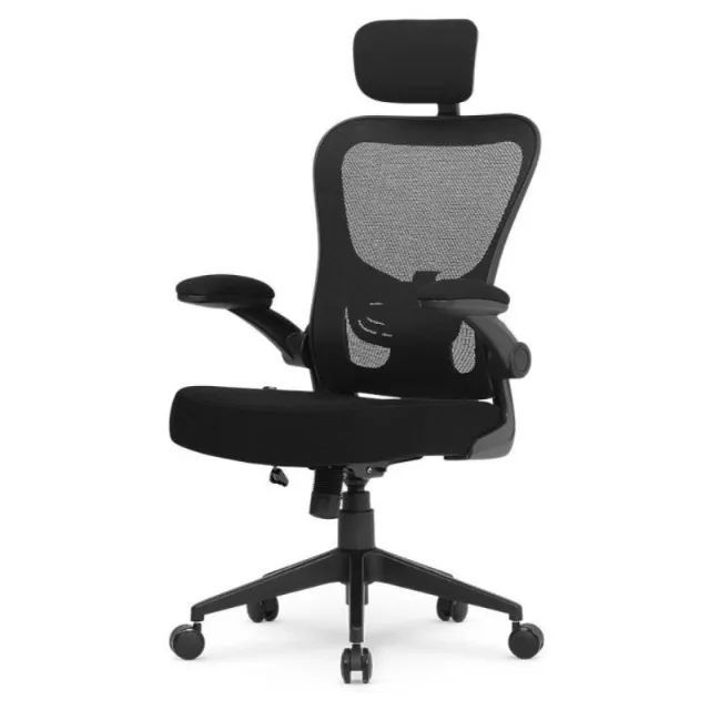 Cadeira Escritório Tela Mesh ZAION Preta Ergonômica com Cabeceira Ajustável Conforto 20098 - Foto 2