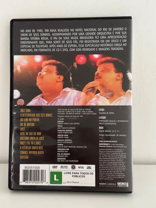 DVD Tim Maia - In Concert - Foto 3