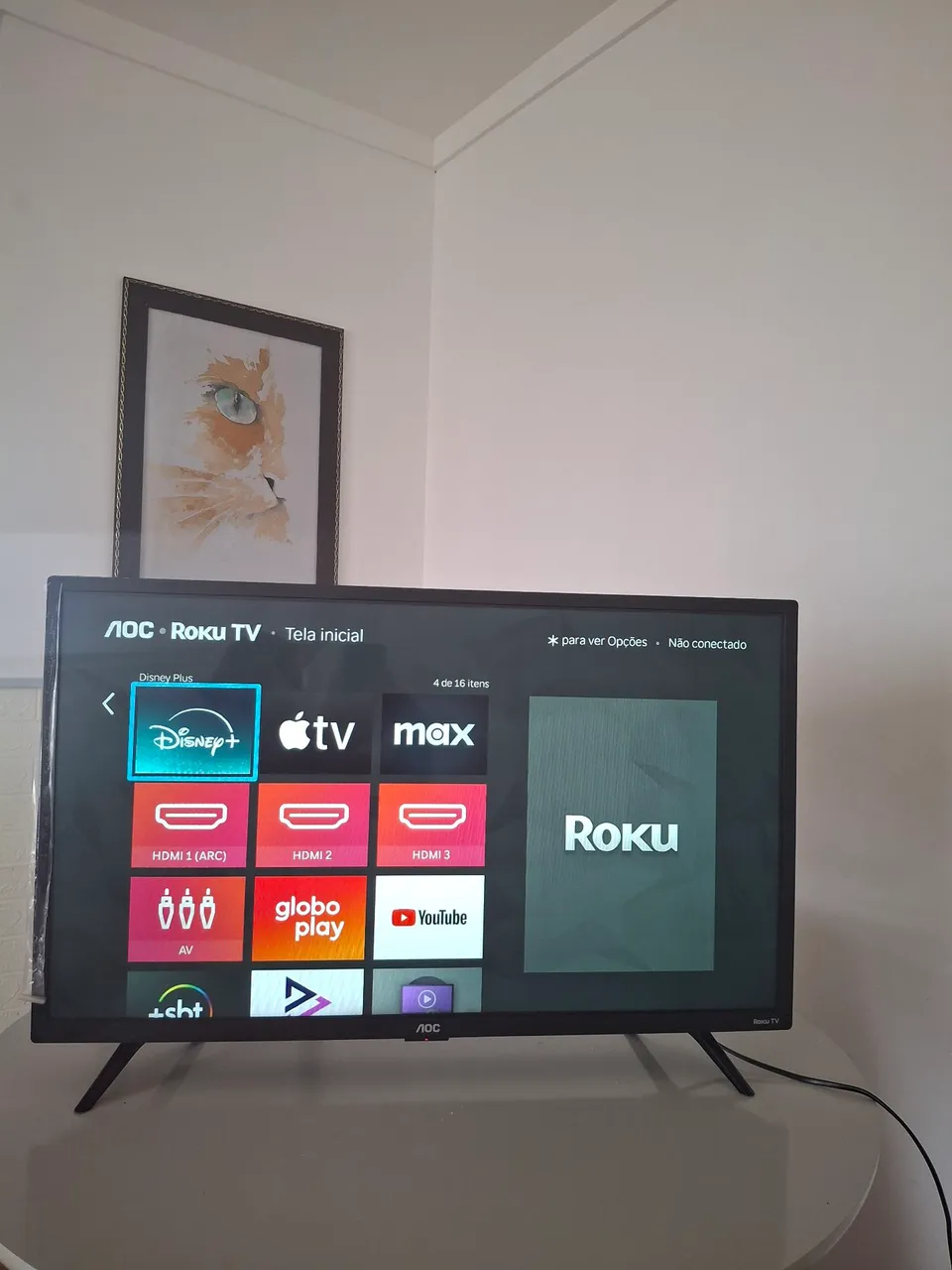 Tv AOC ROKU 32 polegadas Smart