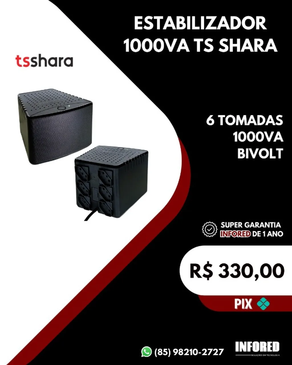 Estabilizador 1000VA TS Shara