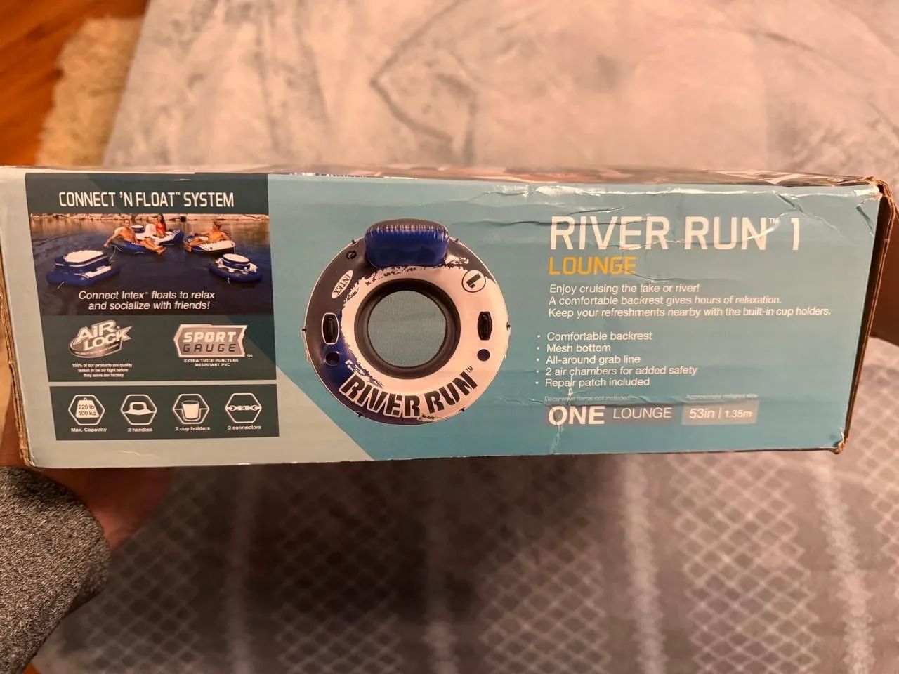 CADEIRA FLUTUANTE INFLÁVEL INTEX RIVER RUN  - Foto 2