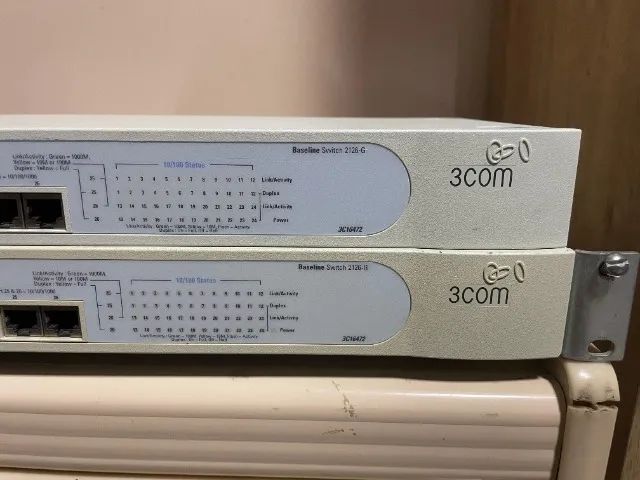 2 SWITCH 3COM 24 PORTAS 10/100 E 2 PORTAS GIGABIT (UPLINK) - Foto 2