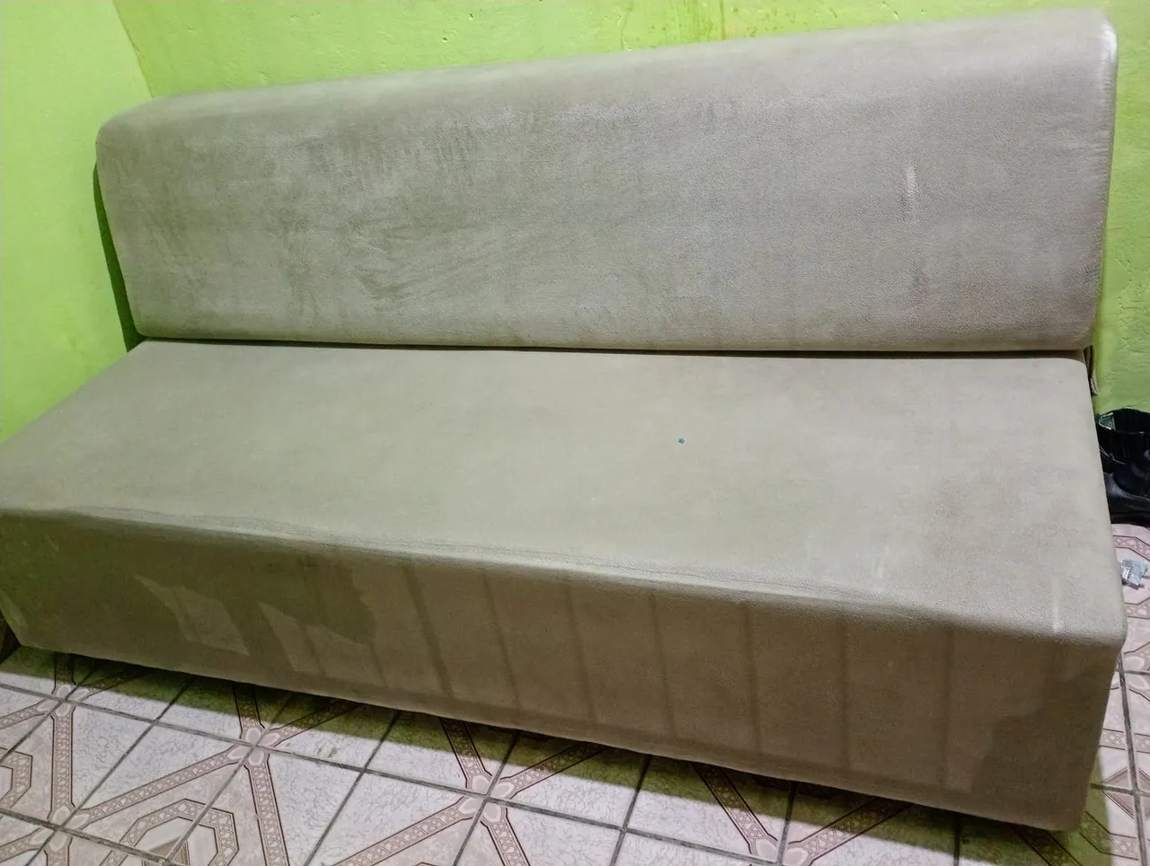 Sofá cama bege