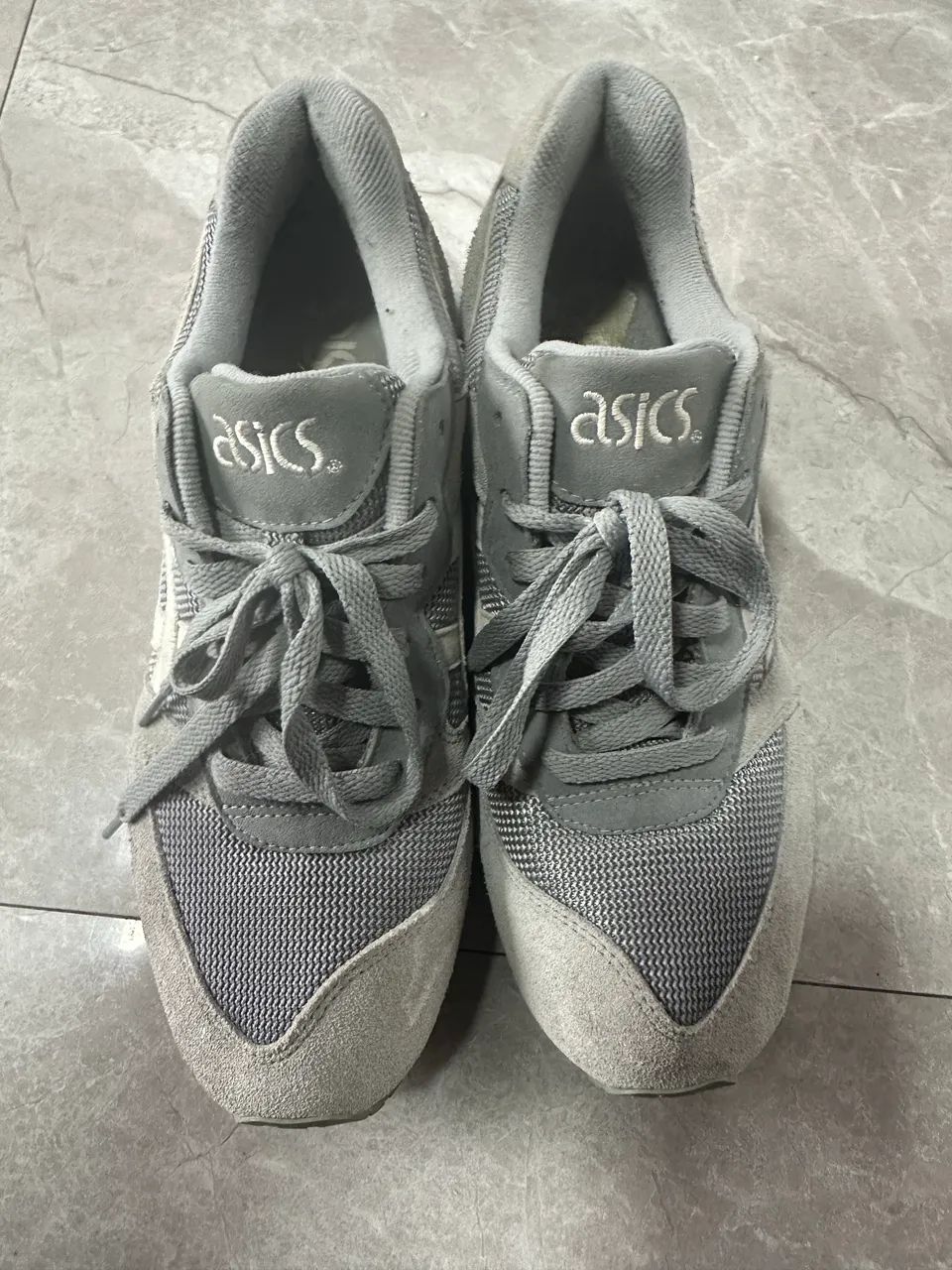 Tênis casual atlético masculino Asics Tiger gel-líquico pedra cinza bétula - Foto 2