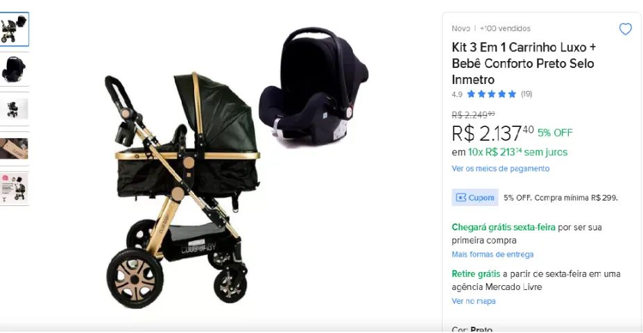 Carrinho bebê - Foto 2