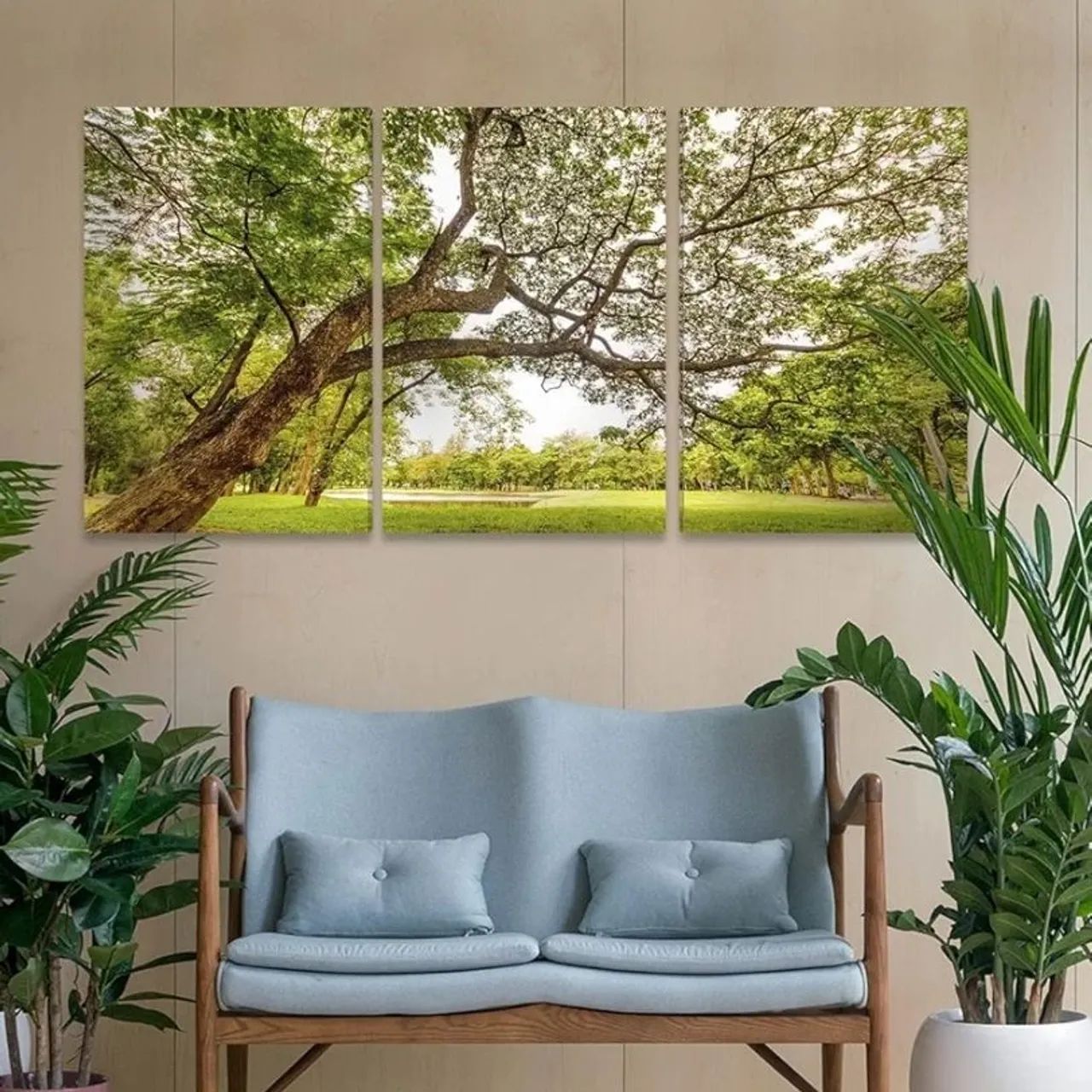 Quadro Paisagem com Árvore grande