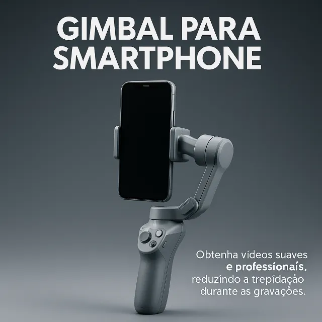 Gimbal para Smartphone, Ideal para Videomakers ou Criadores de Conteúdo