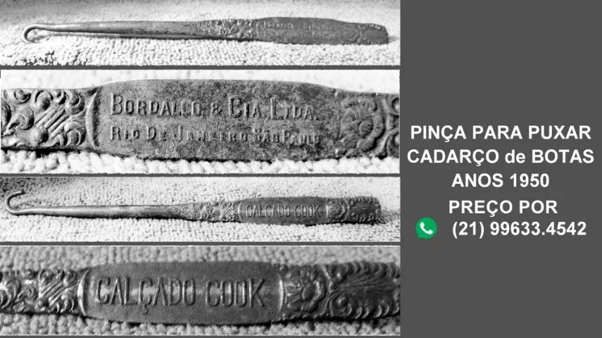 Pinça puxadora de cadarço de botas - Anos 1950  - Foto 2