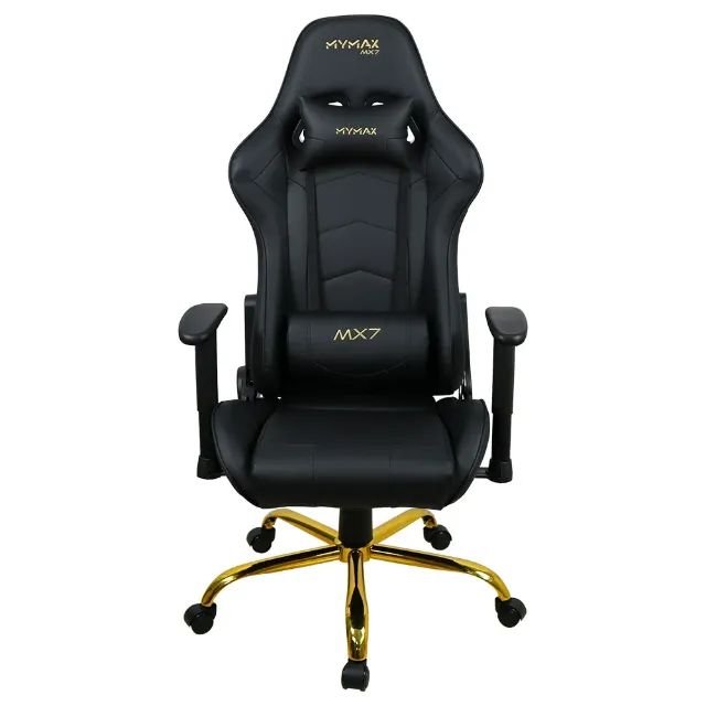 Cadeira Gamer MX7 Preta e Dourada