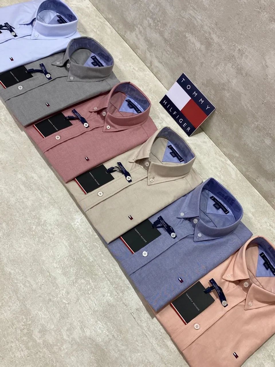 Camisa Social Tommy Hilfiger Mangas Curtas