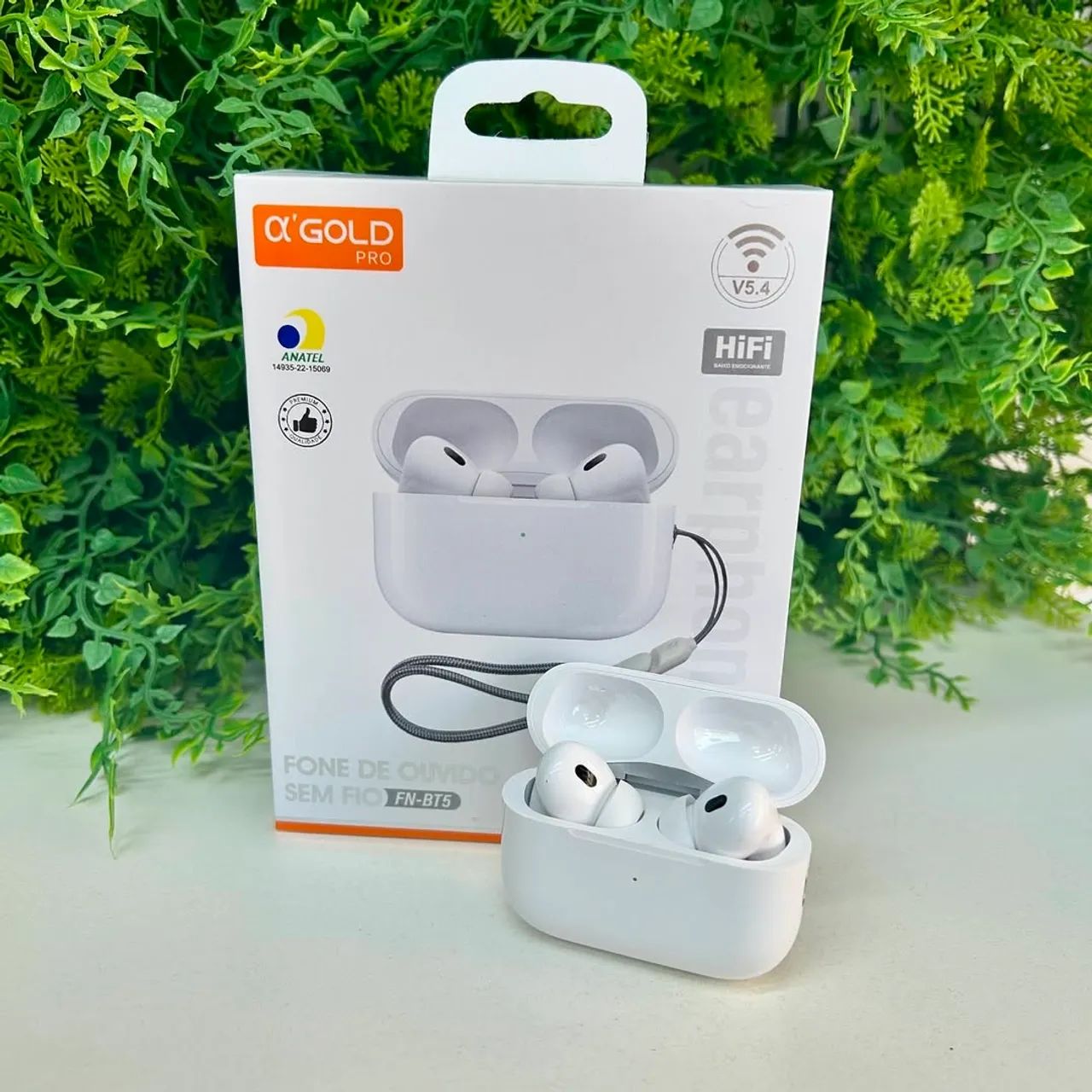 Fone Bluetooth ?GOLD PRO - Versão 5.4 com Estojo de Carregamento