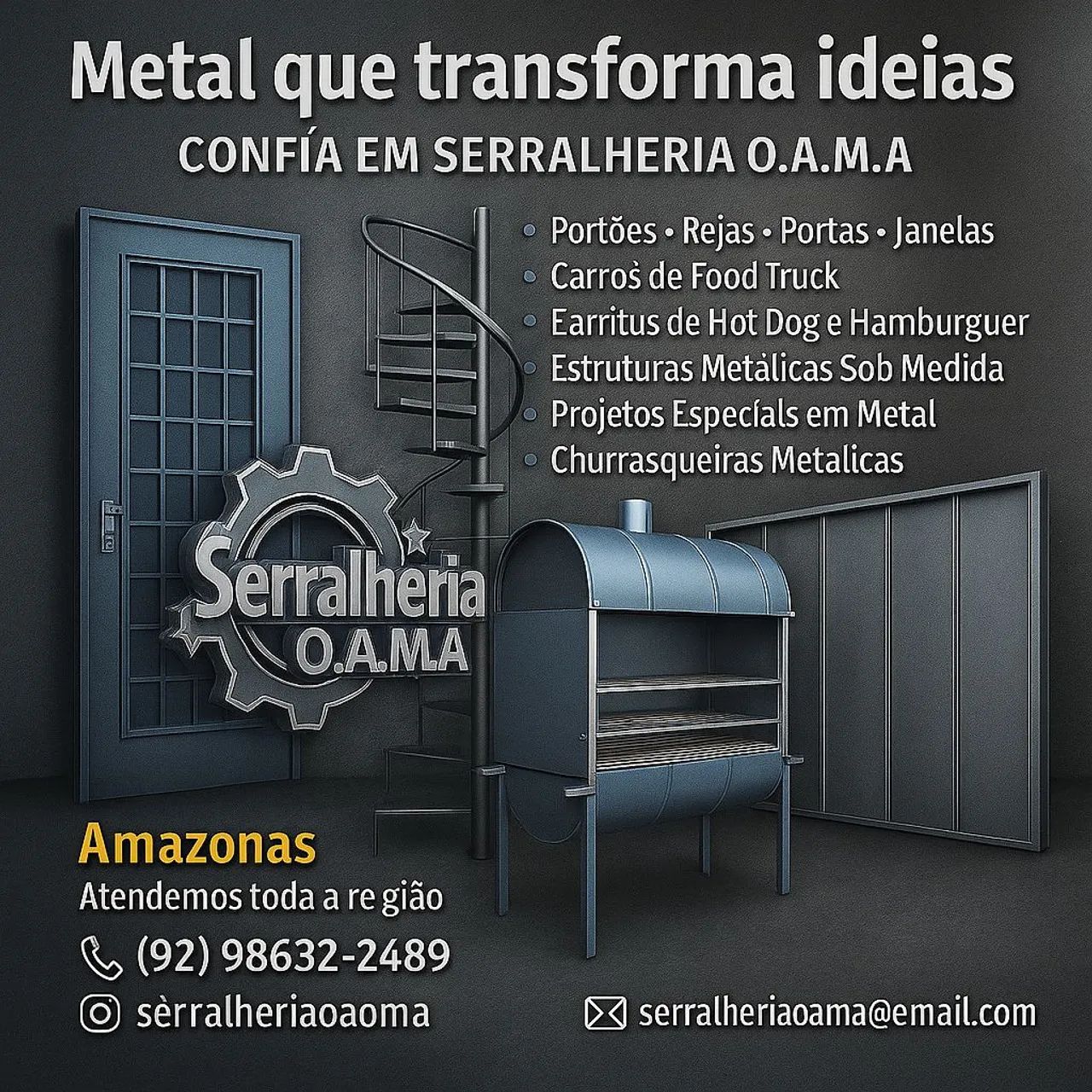 Serralheria O.A.M.A Metal que Transforma ideias 