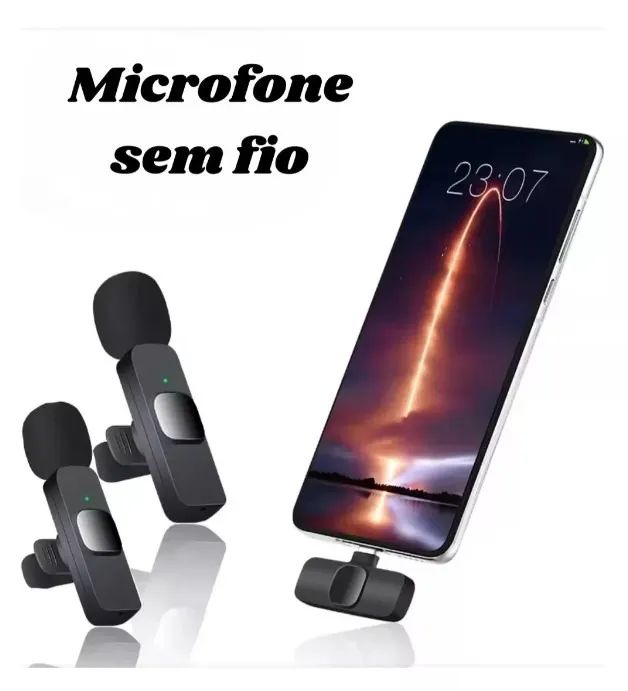 MICROFONE DE LAPELA SEM FIO TIPO C K9
